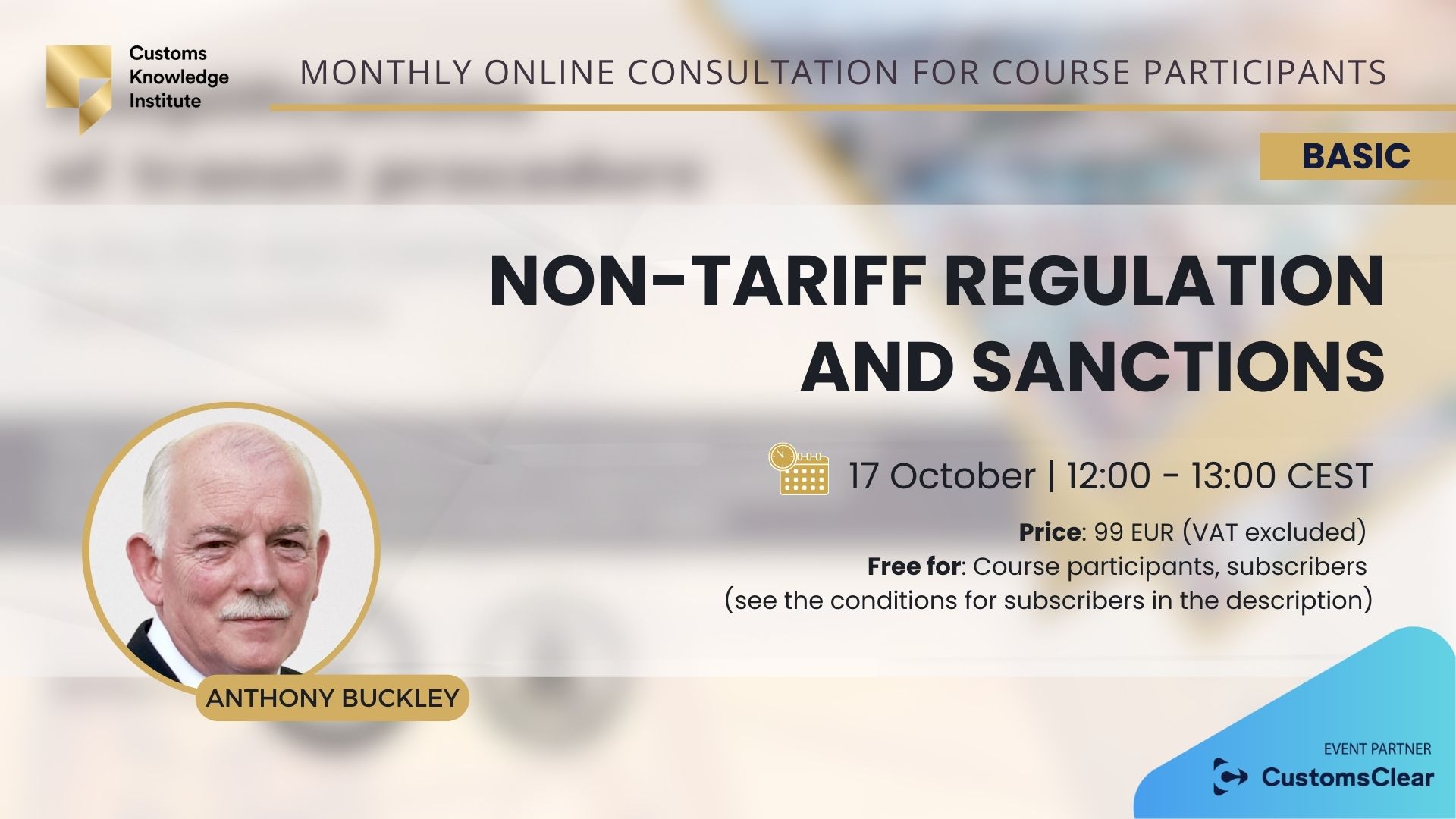 Non-Tariff Regulation and Sanctions