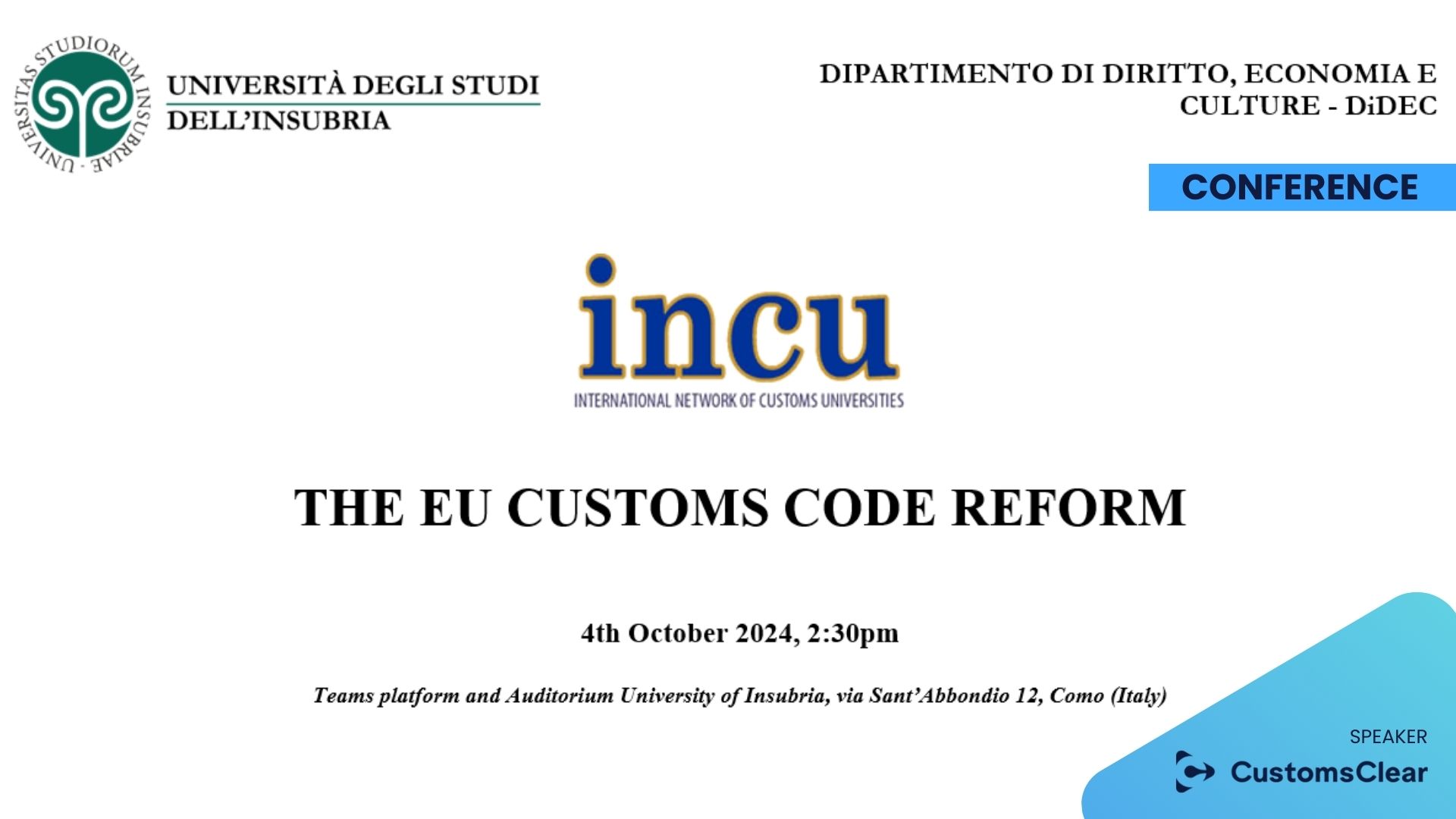 The EU Customs Code Reform