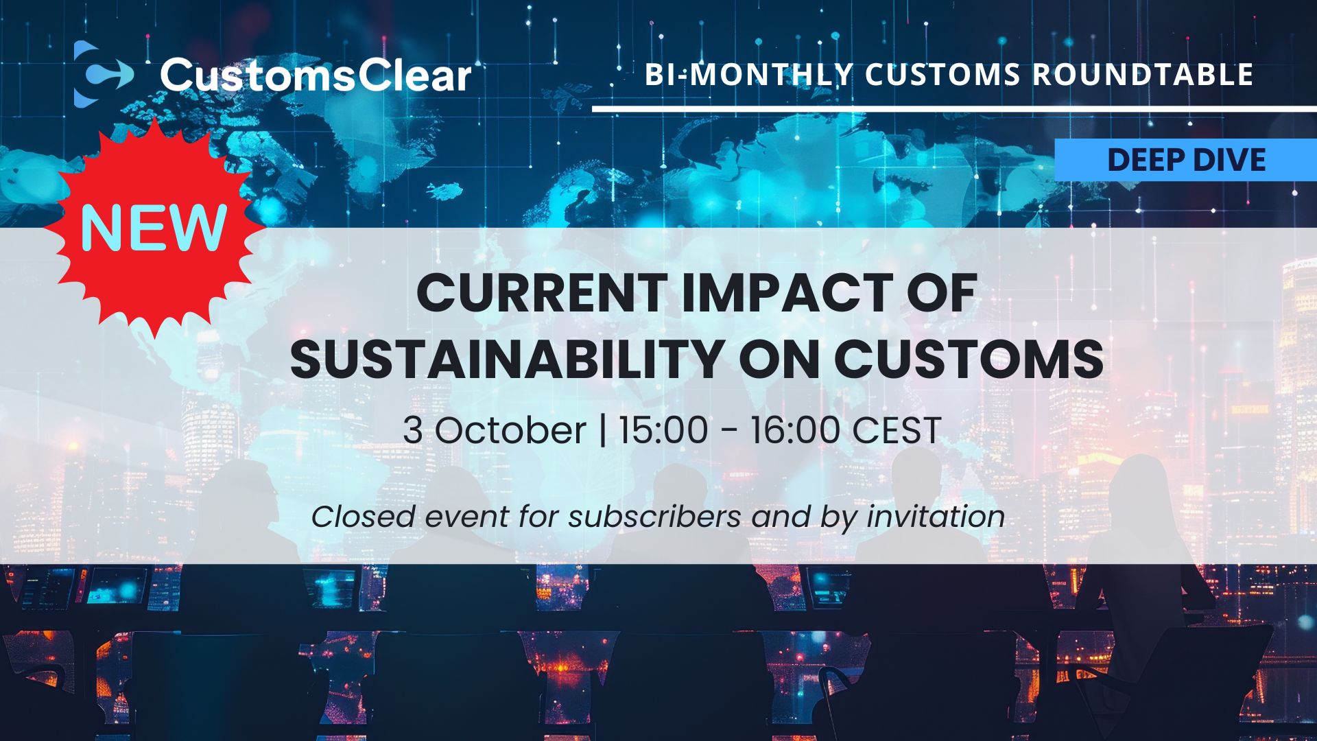 New! Customs roundtable on current impact of sustainability on customs