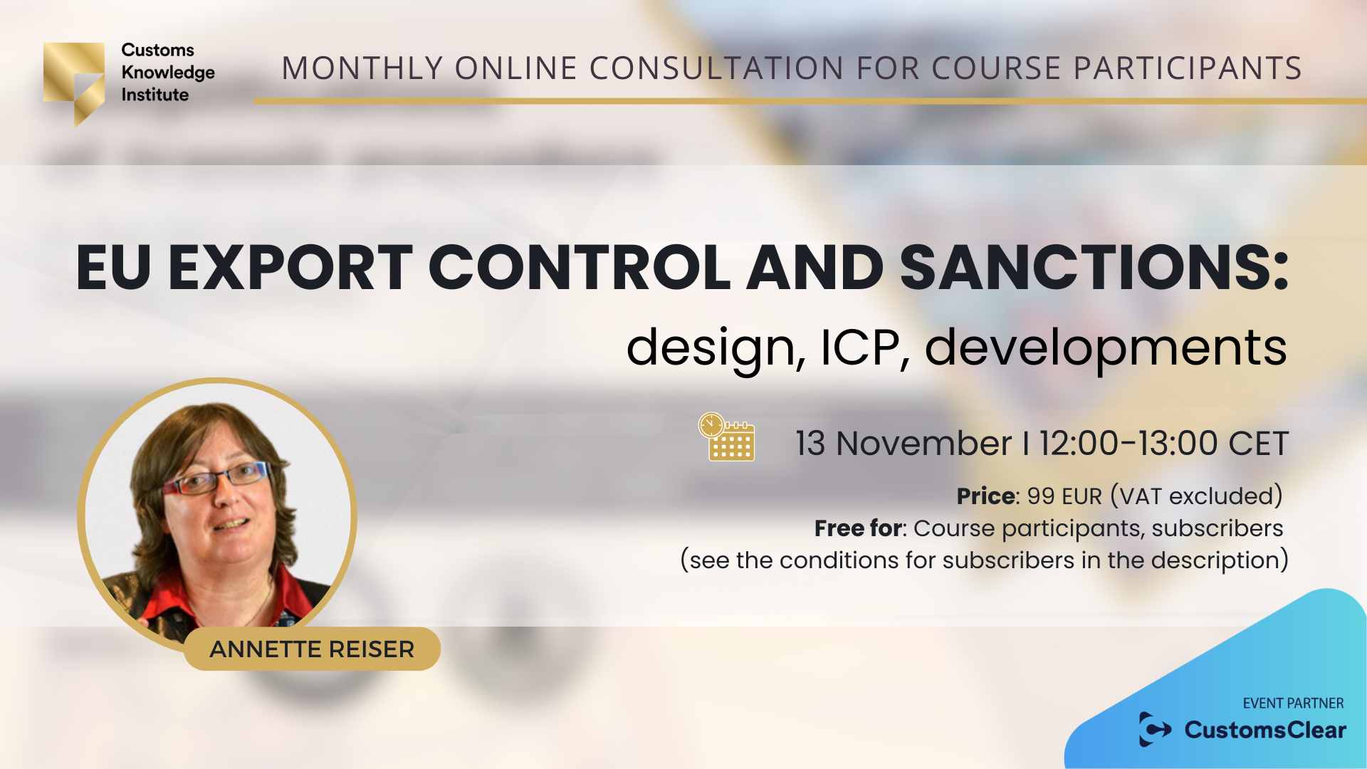 EU export control and sanctions: design, ICP, developments